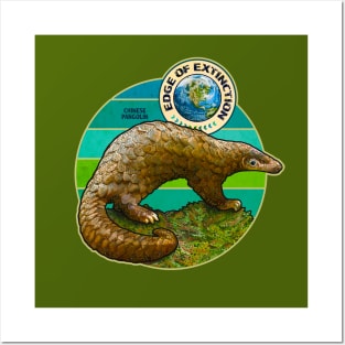 EDGE OF EXTINCTION Chinese Pangolin Posters and Art